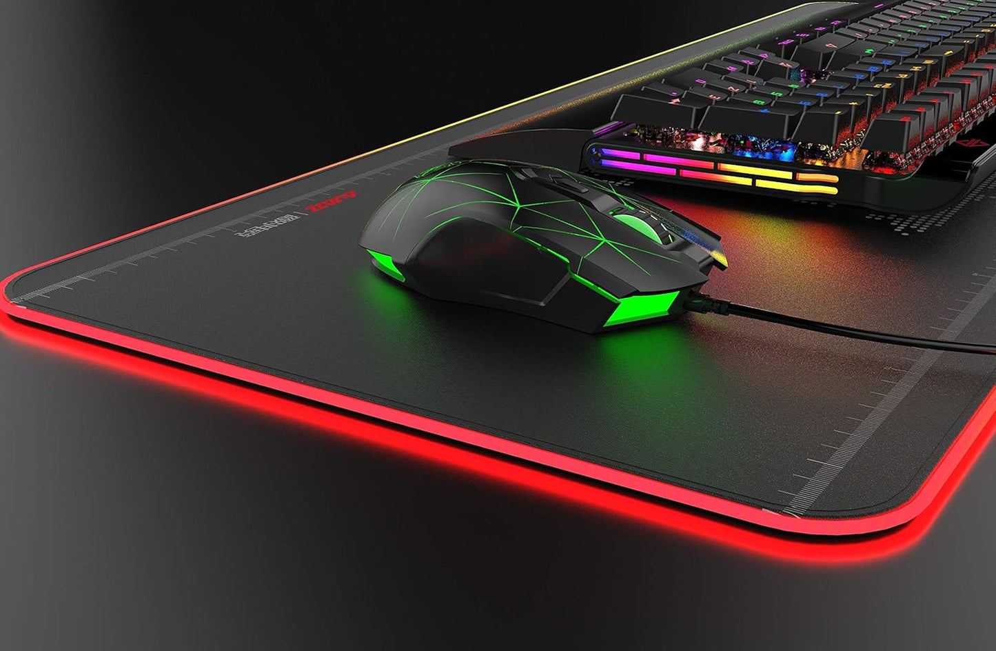 AJ52 Watcher RGB Gaming Mouse, Programmable 7 Buttons, Ergonomic LED Backlit USB Gamer Mice Computer Laptop PC, for Windows Mac OS Linux, Star Black